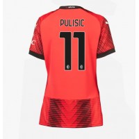 Fotbalové Dres AC Milan Christian Pulisic #11 Dámské Domácí 2023-24 Krátký Rukáv
